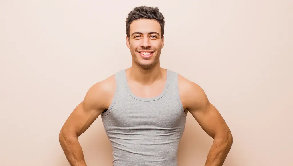 Male chest reduction surgery before after Delhi — Panache Aesthetics